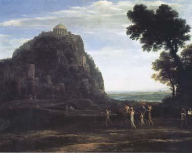 Claude Lorrain View of Delphi with a Procession (mk17) oil painting image